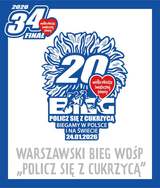 Warszawski Bieg WOŚP "Policz się z cukrzycą"